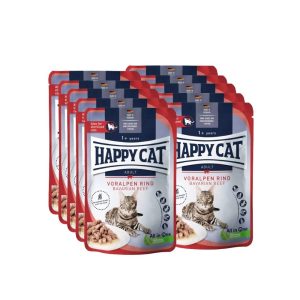 Happy Cat guliašas katėms su jautiena VoralpenRind, 10x85 g