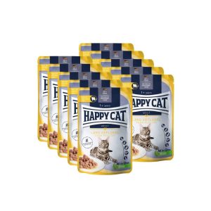 Happy Cat guliašas katėms su paukštiena LandGeflugel, 10x85 g