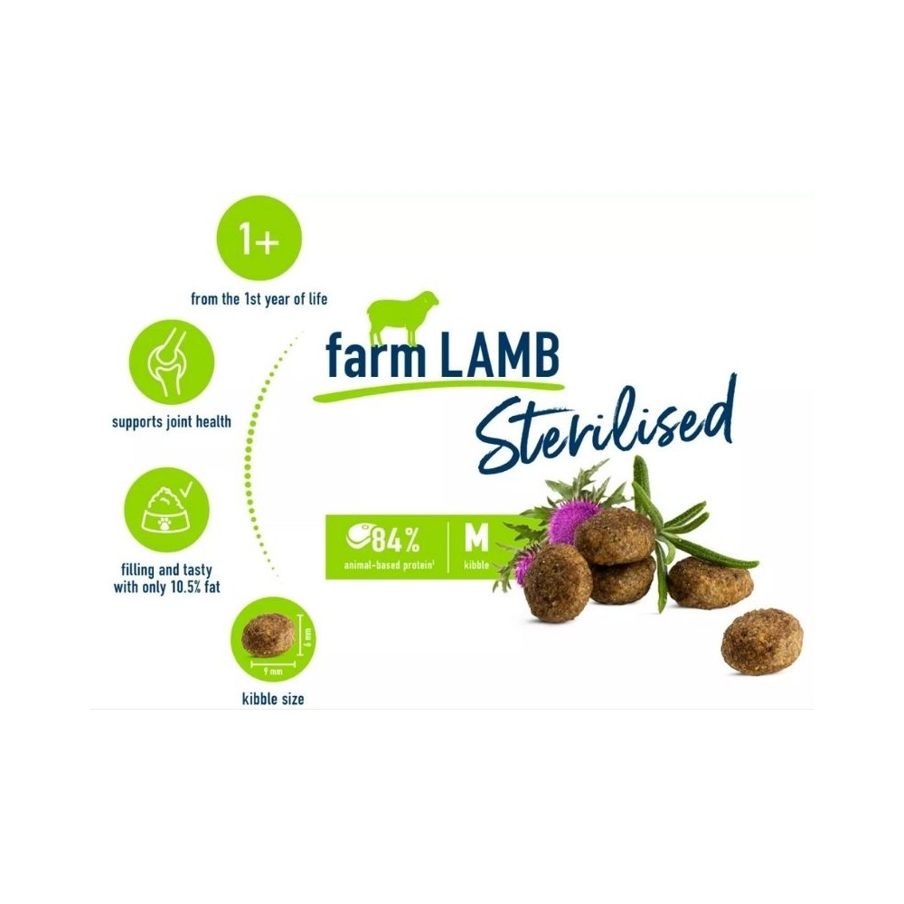 Happy Cat visavertis pašaras sterilizuotoms katėms su ėriena Sterilised Weide Lamm, 1,3 kg - Image 2