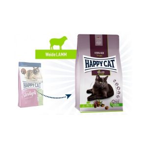 Happy Cat visavertis pašaras sterilizuotoms katėms su ėriena Sterilised WeideLamm, 4 kg