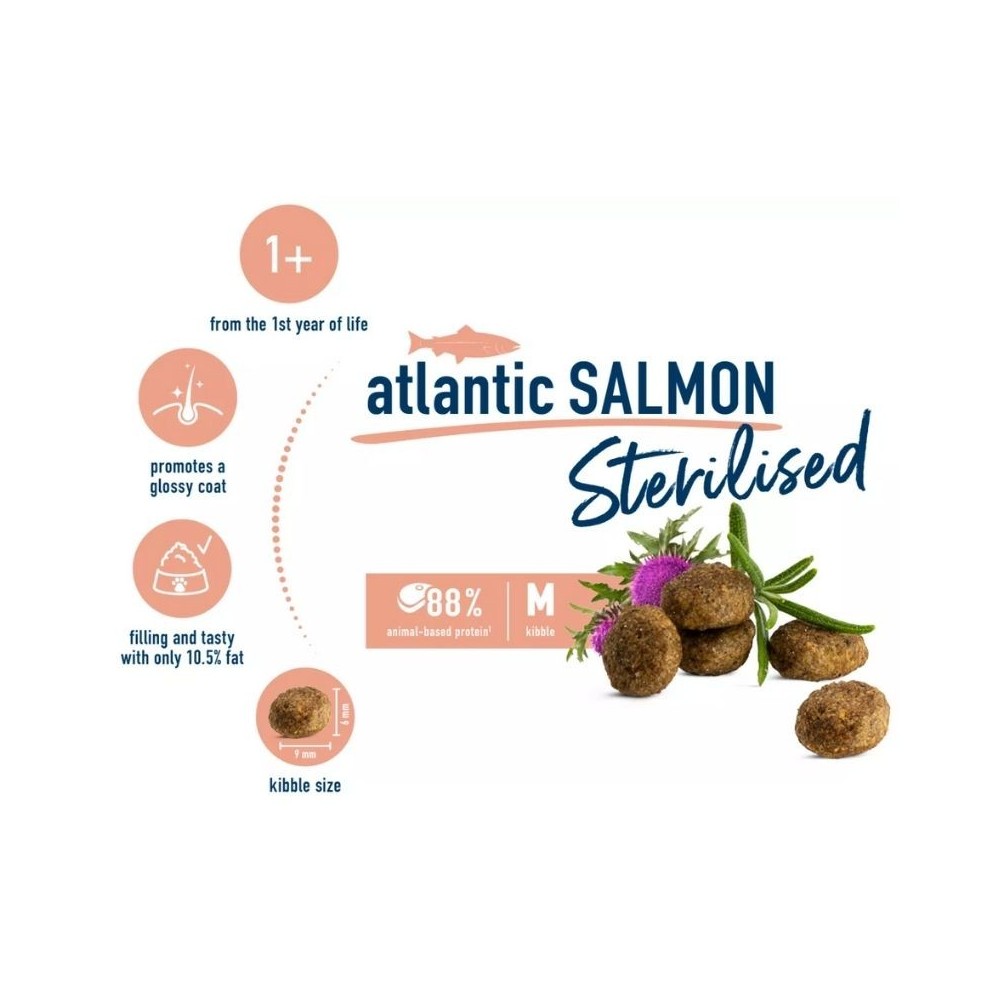 Happy Cat visavertis pašaras sterilizuotoms katėms su lašiša Sterilised Atlantik Lachs, 4 kg - Image 2