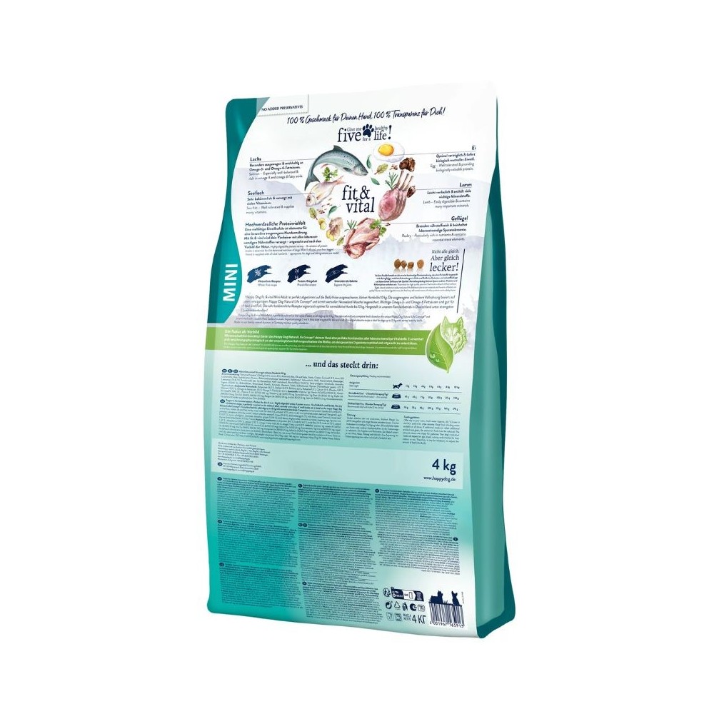 Happy Dog Mini Adult visavertis pašaras mažų veislių suaugusiems šunims, 4 kg - Image 3