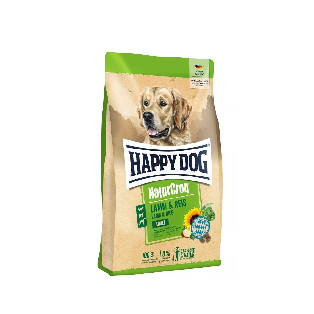 Happy Dog NaturCroq Lamm&Reis maistas suaugusiems šunims su ėriena ir ryžiais, 15 kg