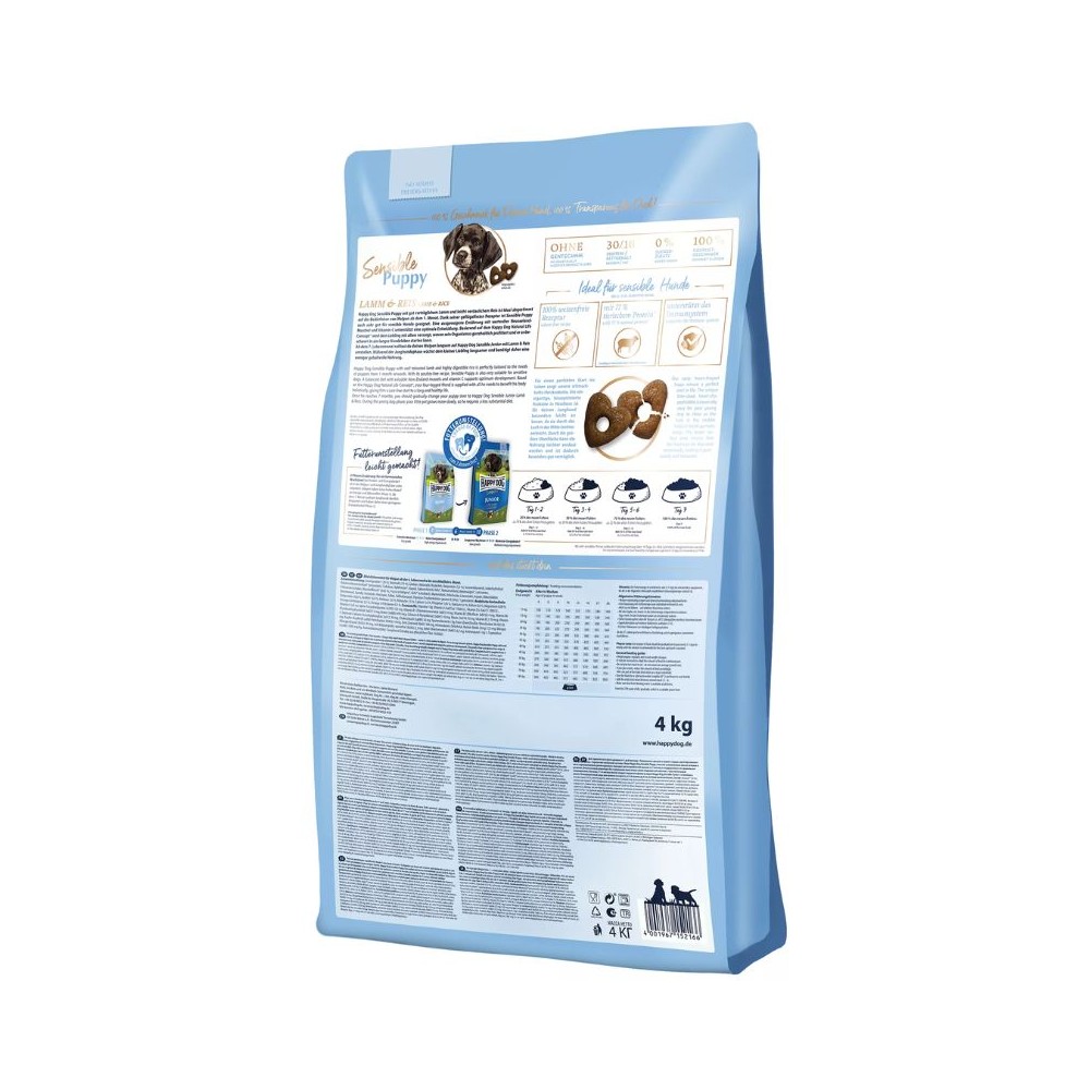 Happy Dog Puppy Lamb&Rice pašaras su ėriena ir ryžiais jauniems šuniukams nuo 1 mėn. iki 6 mėn., 4 kg - Image 5