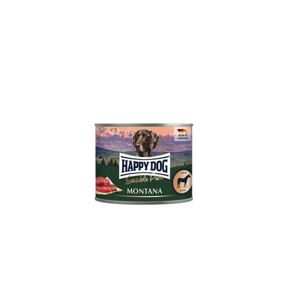 Happy Dog Sensible Pure Montana konservai šunims su arkliena, 200 g
