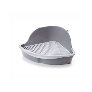 Kampinis tualetas graužikams su tinkleliu, 18x18x25 cm, pilkas