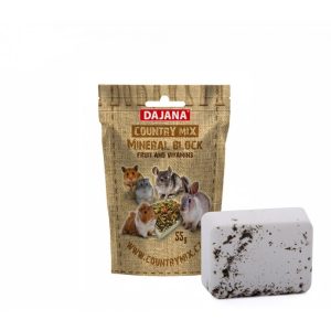 Kreida graužikams mineralinė su vaisiais ir vitaminais, Country Mix, 55 g