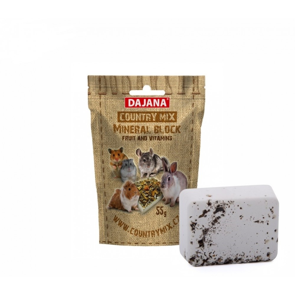 Kreida graužikams mineralinė su vaisiais ir vitaminais, Country Mix, 55 g