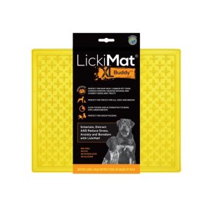 Laižymo kilimėlis LickiMat Dog Buddy XL, geltonas