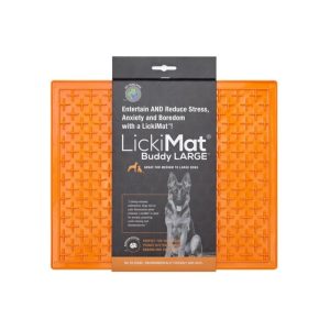 Laižymo kilimėlis LickiMat Dog Buddy XL, oranžinis