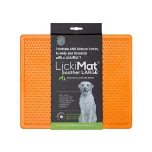 Laižymo kilimėlis LickiMat Dog Soother XL, oranžinis