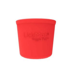 Laižymo puodelis LickiMat Dog Yoggie Pot, raudonas