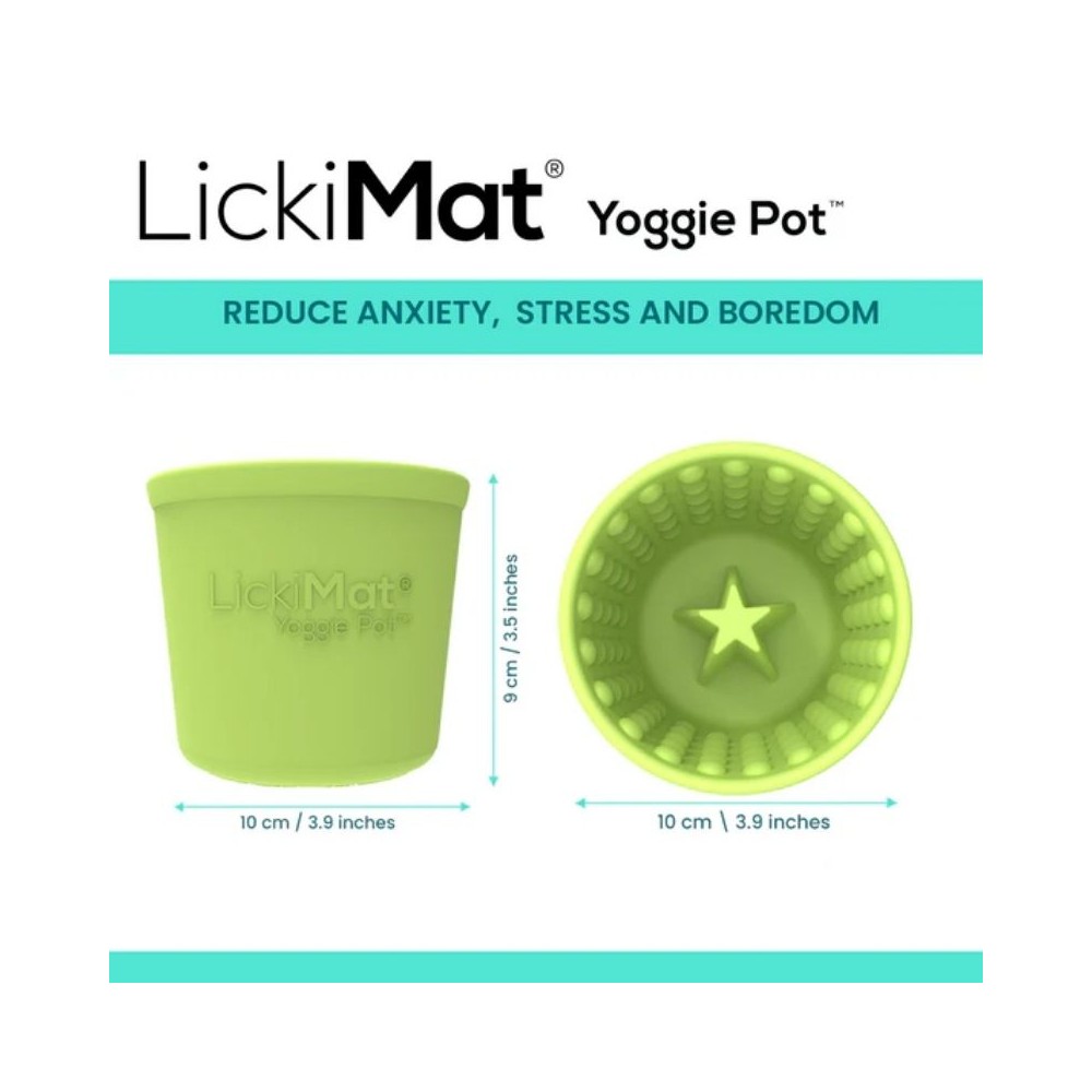 Laižymo puodelis LickiMat Dog Yoggie Pot, turkio spalvos - Image 3