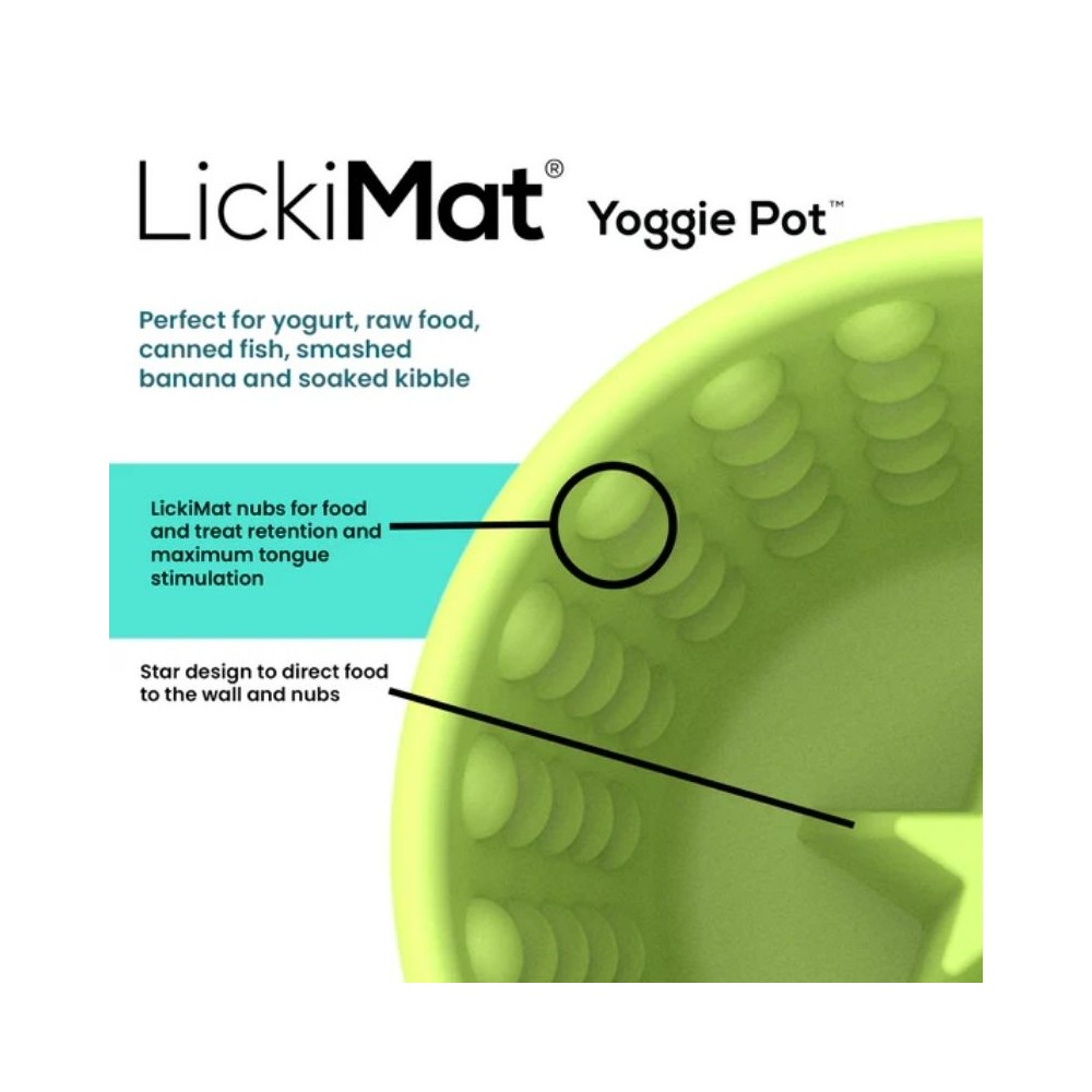Laižymo puodelis LickiMat Dog Yoggie Pot, turkio spalvos - Image 4