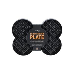 Lėto ėdimo dubenėlis LickiMat Dog Slodog, juodas