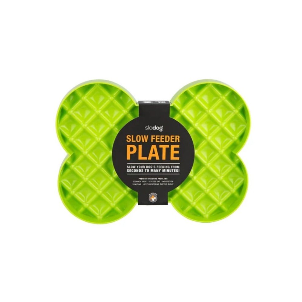 Lėto ėdimo dubenėlis LickiMat Dog Slodog, žalias