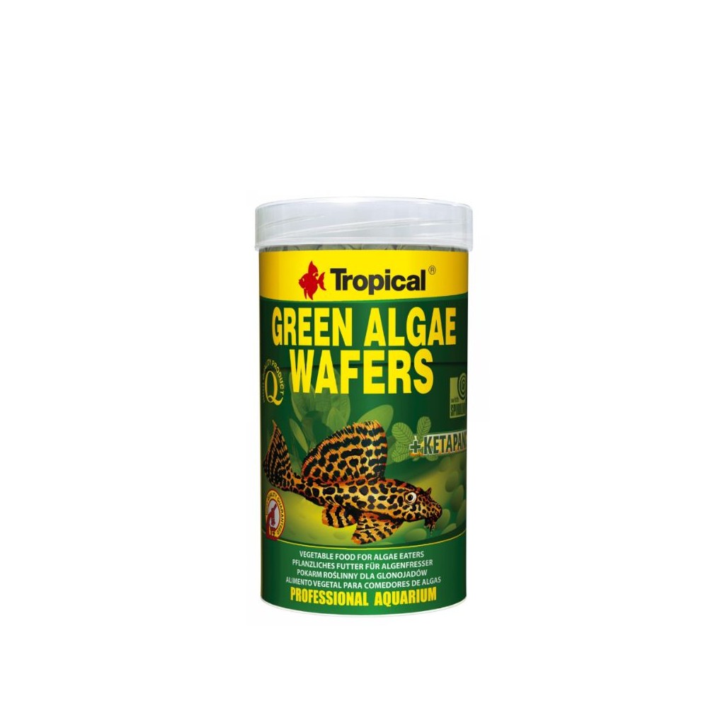 Tropical Green Algae Wafers pašaras dugninėms žuvims 100 ml