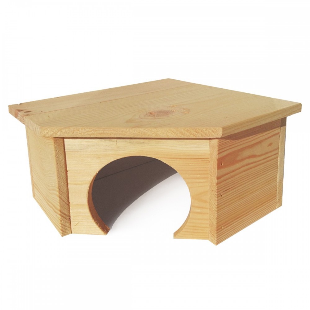 Medinis kampinis namelis 38x38 cm