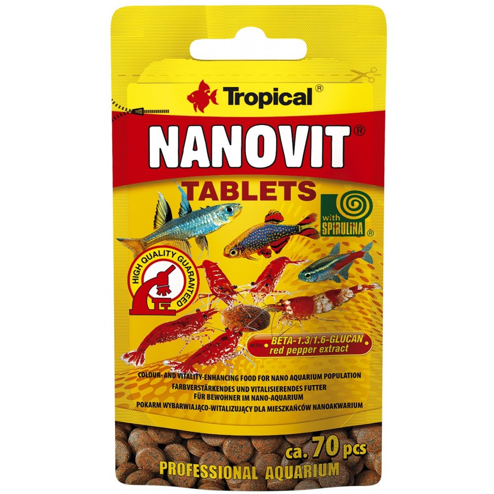 Tropical Nanovit smulkios tabletės 10 g
