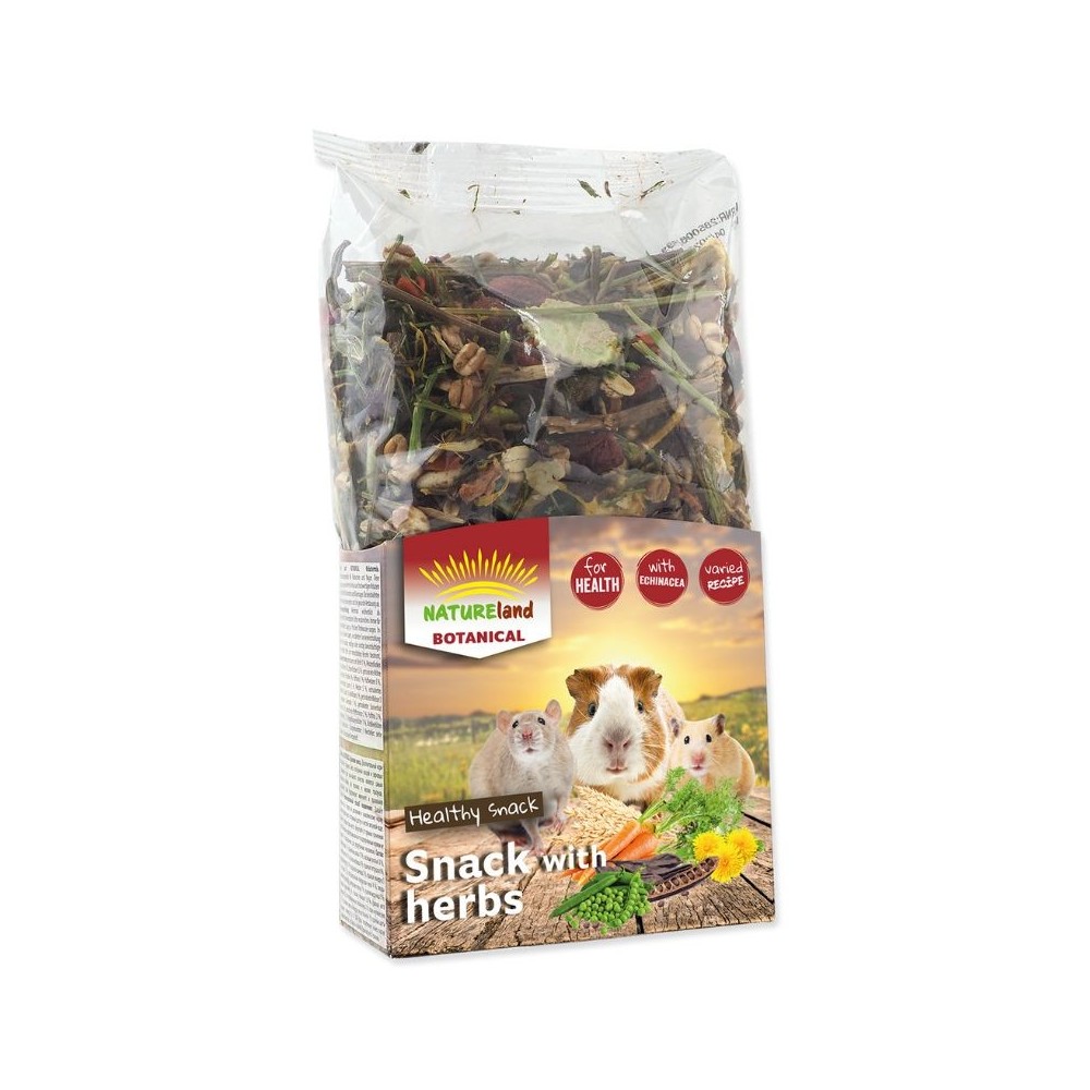 Nature Land Botanical skanėstas graužikams su žolelėmis, 150 g