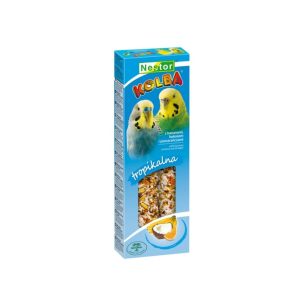 Skanėstai banguotosioms papūgoms su kokosais 2 vnt.