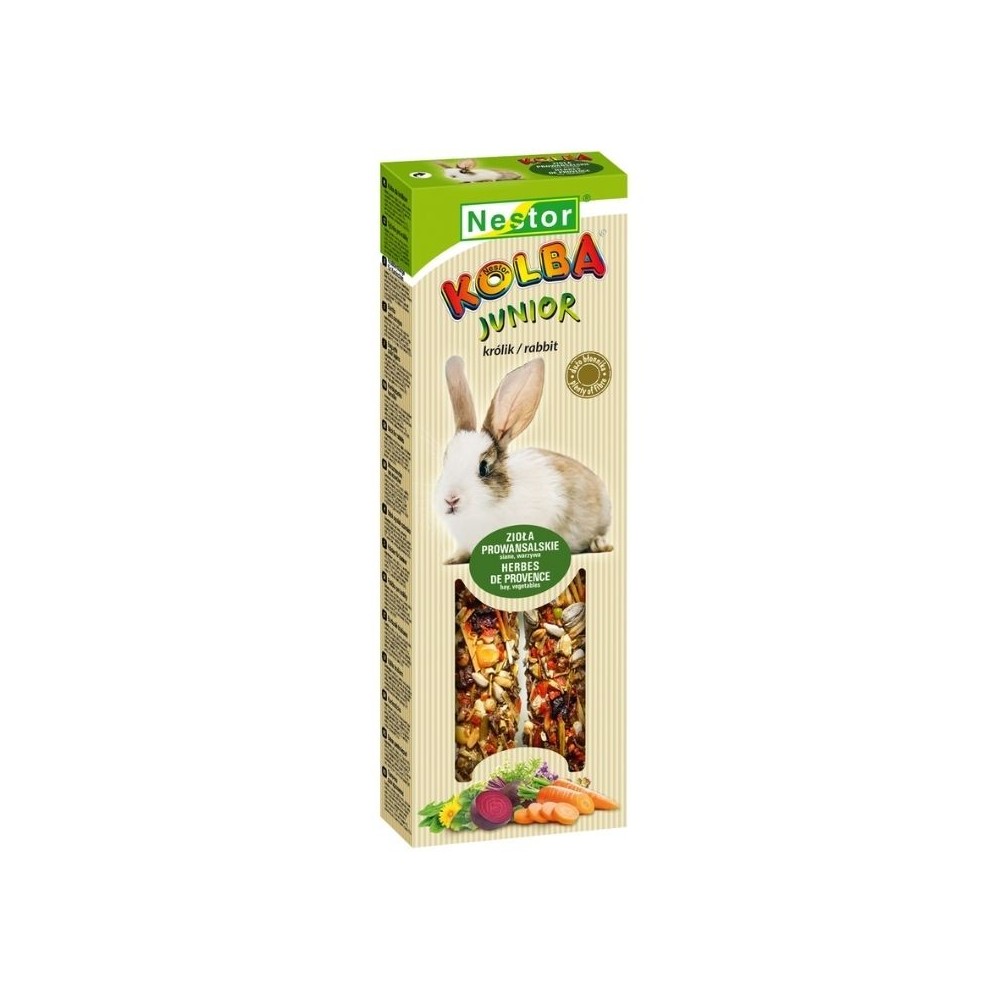 Skanėstai jauniems triušiukams su daržovėmis, šienu, kiaulpienėmis ir žolelėmis, 2 vnt.