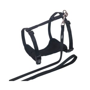 Petnešos katėms Mesh S-M, juodos