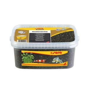 Sera gruntas akvariumui, antracito pilka, 1-3 mm, 3 l