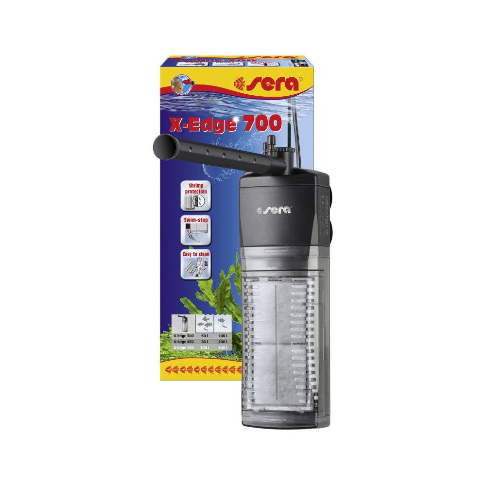 Sera vidinis kampinis filtras X-Edge 700, 700 l/h, 8,5 W