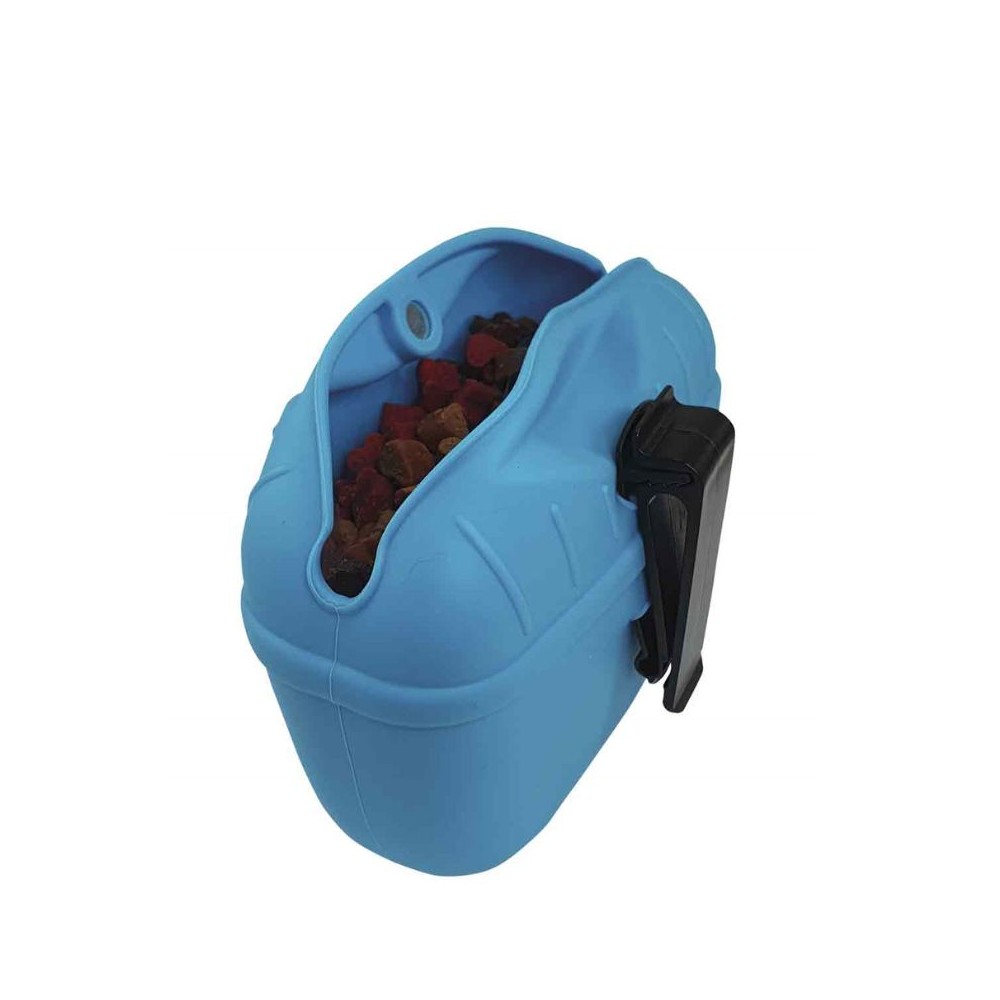 Silikoninis maišelis skanėstams, mėlynas, 12,5x4x10,5 cm - Image 2