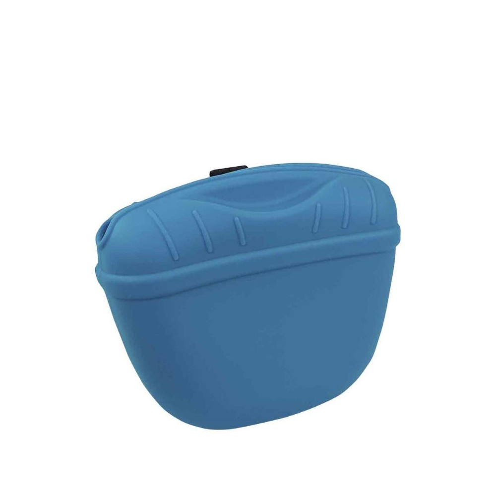 Silikoninis maišelis skanėstams, mėlynas, 12,5x4x10,5 cm