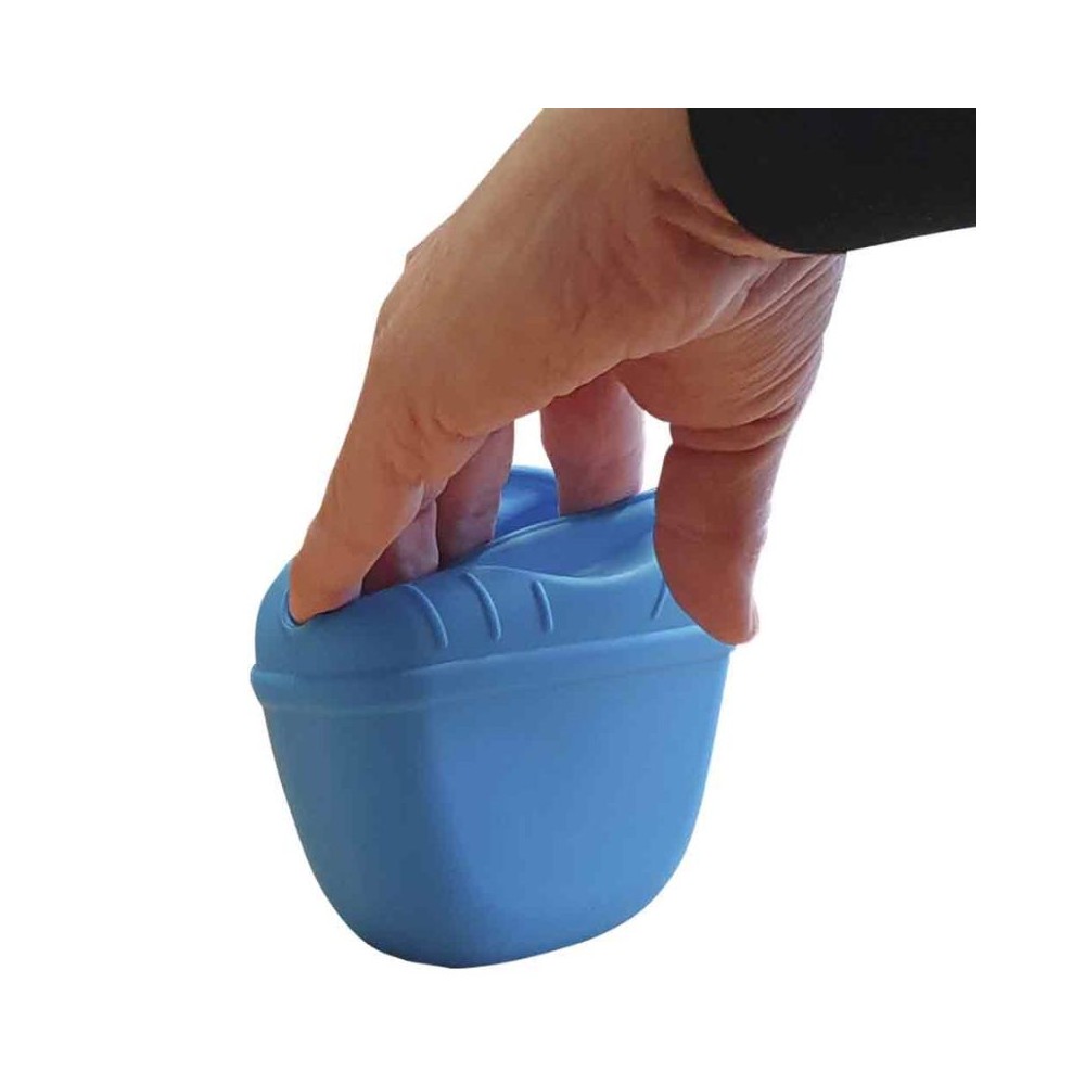 Silikoninis maišelis skanėstams, pilkas, 12,5x4x10,5 cm - Image 2