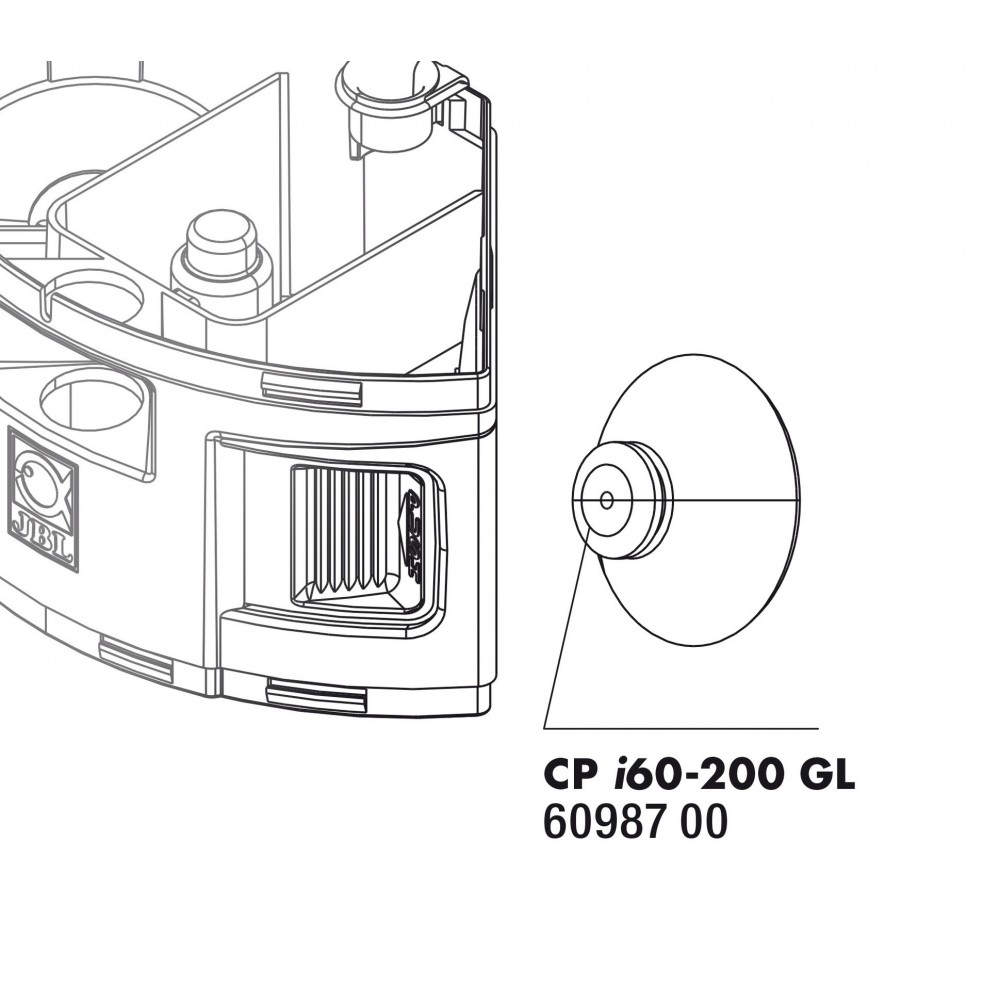 JBL siurbtukai vidiniams filtrams CristalProfi i60-i200, 2 vnt.