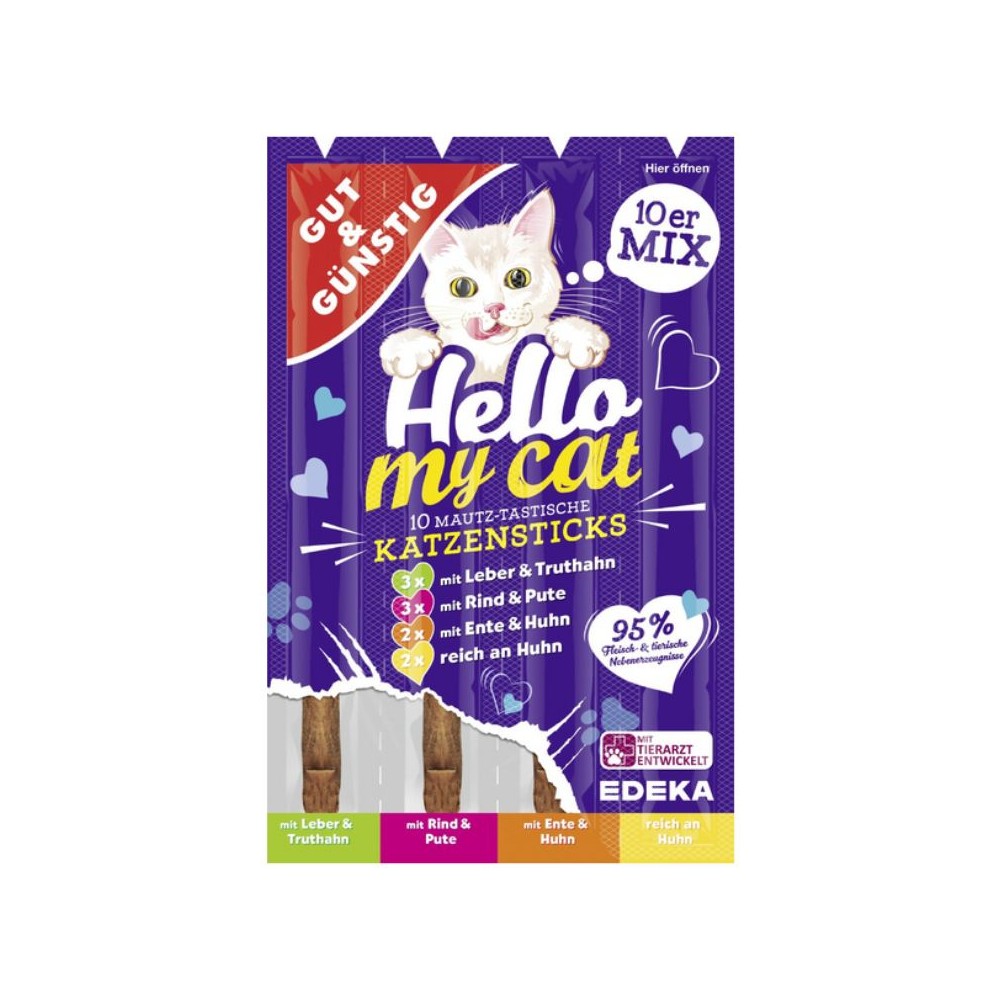 Skanėstas katėms pagaliukai Mix, 10x5 g