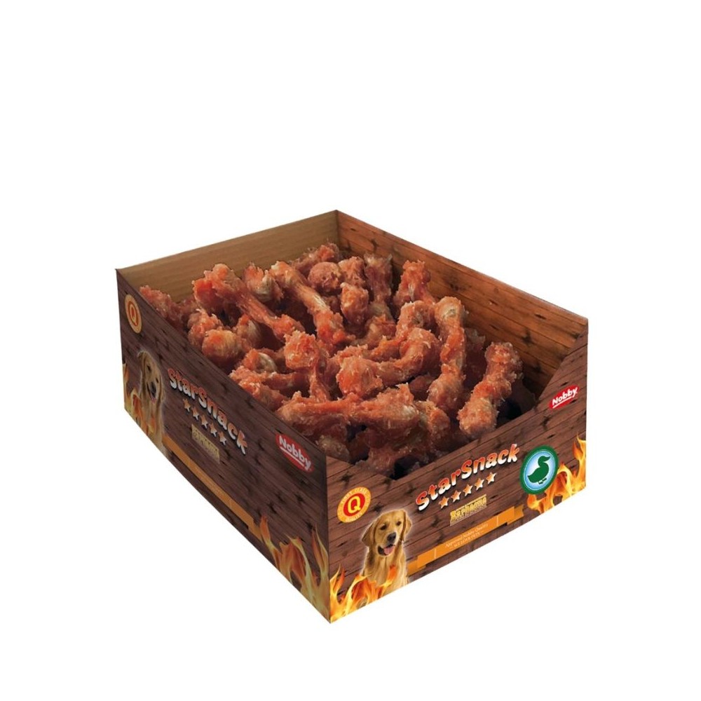 Skanėstas šunims StarSnack Barbecue Duck Bone kauliukai su antiena ir galvijų oda, 12,5 cm, 5 kg