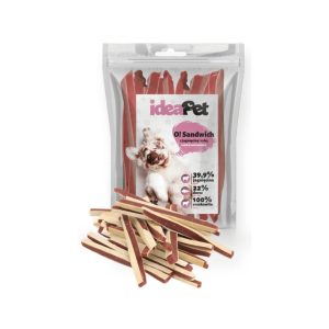 Skanėstas šunims "sumuštiniai" su ėriena ir žuvimi, 500 g