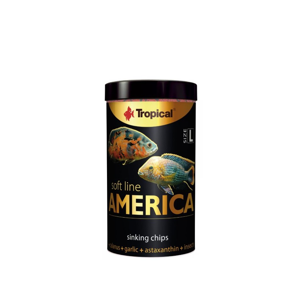 Tropical Soft Line America L minkštas maistas visaėdėms ir mėsėdėms Amerikos žuvims 100 ml