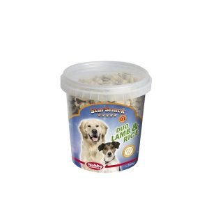 Skanėstas šunims StarSnack Lamb&Rice kauliukai su ėriena ir ryžiais, 500 g