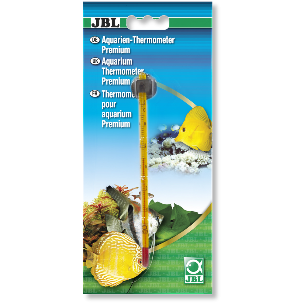 JBL stiklinis termometras, geltonas