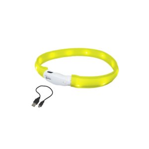 Šviečiantis antkaklis Visible S, geltonas, 25 mm, 40 cm
