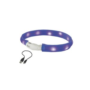 Šviečiantis antkaklis Visible S, mėlynas, 25 mm, 40 cm