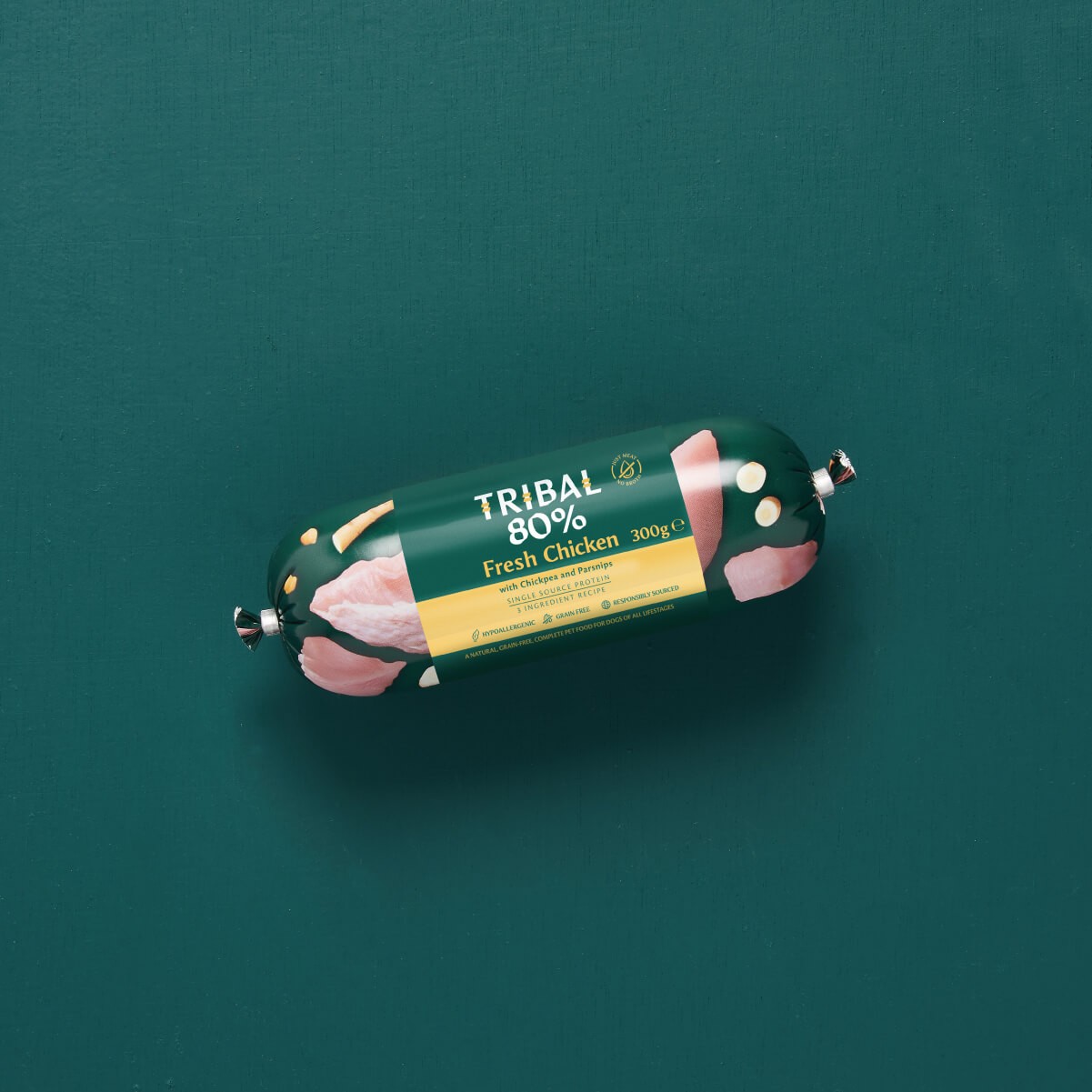 Šlapias maistas šunims su šviežia vištiena – Tribal Gourmet Sausage 80% Fresh Chicken - Image 2