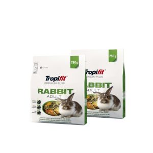 Maistas triušiams Tropifit Premium Plus Rabbit Adult 2x750 g