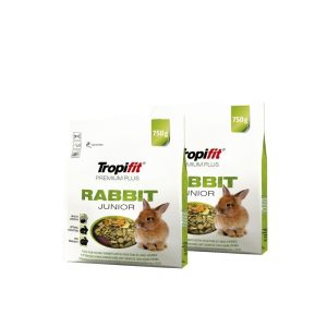 Maistas jauniems triušiukams Tropifit Premium Plus Rabbit Junior 2x750 g