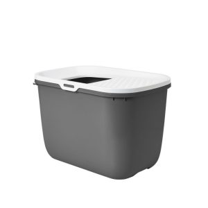 Uždaras tualetas katėms Hop In pilkas