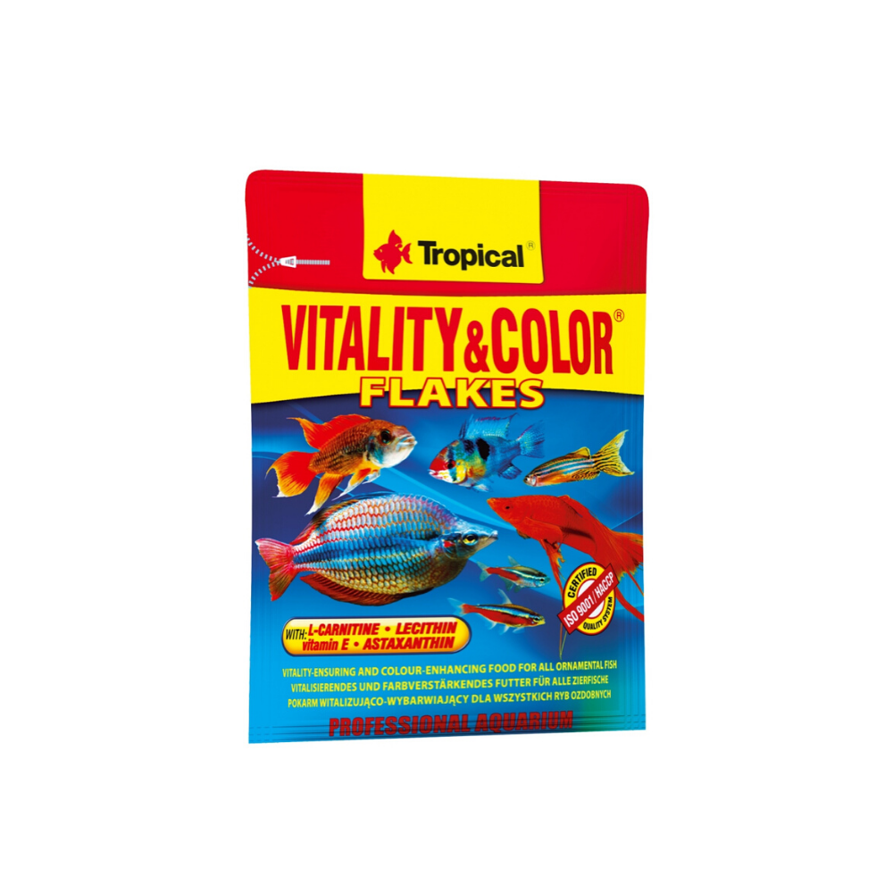 Tropical Vitality&Color spalvas ryškinantis maistas žuvims, 12 g