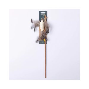 Žaislas katėms meškerė su paukščiuku