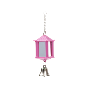Žaislas paukščiams veidrodėlis su varpeliu