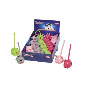 Žaislas šunims lateksinis gyvūnėlis su ilga uodega, 7,5 cm