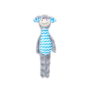 Žaislas šunims pliušinis cypiantis mėlynas asiliukas, 45 cm